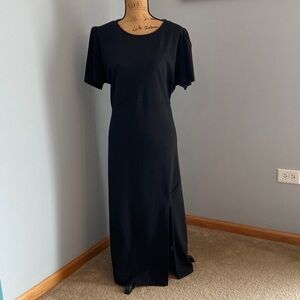 NWOT Gibson Classic Black Midi Dress Women Size 1X
